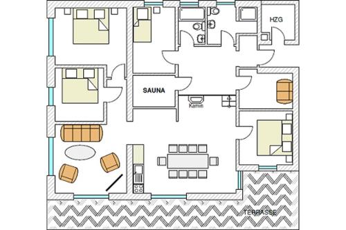 Langeoog  Fischers Hus Grundriss