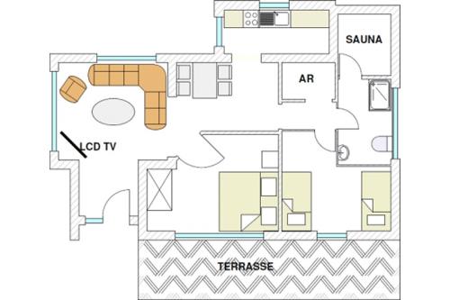 Langeoog  Lütje Hus Grundriss