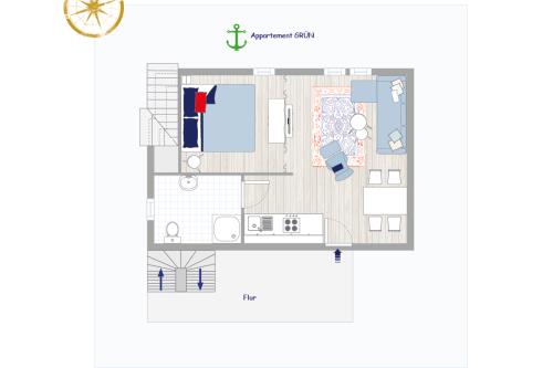 Langeoog  GRundrisseGrün